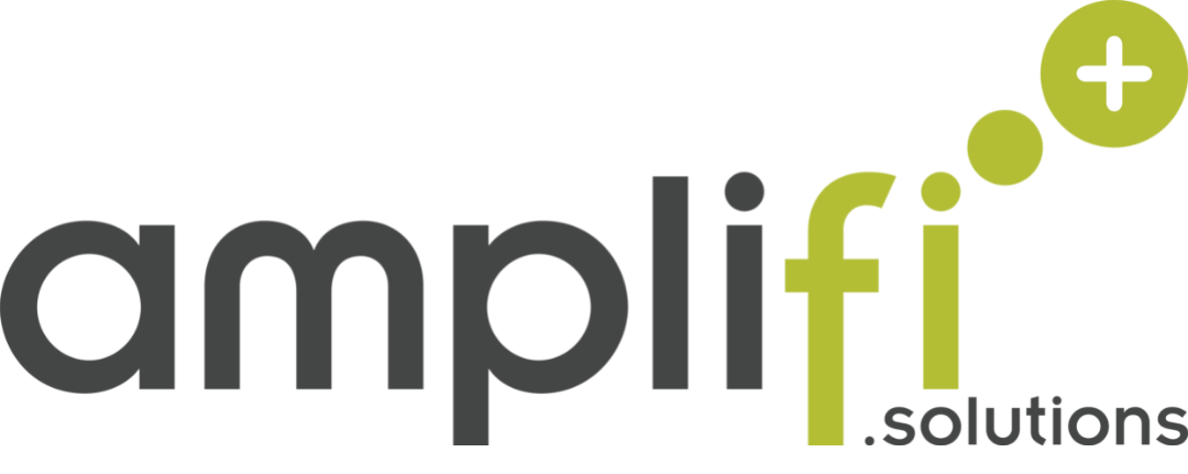 Amplifi Logo CMYK – Grey and Green